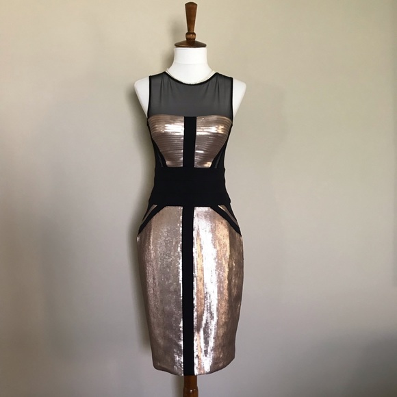 BCBG MAXAZRIA Reina Dress in Rose Gold - Picture 3 of 8